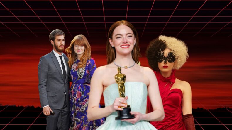 Emma Stone posing as a Top Hollywood Actress known for beauty and talent