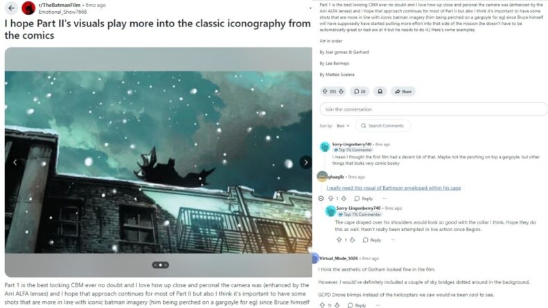 The Batman to that of the forthcoming The Batman