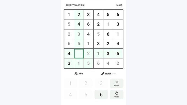 Mini Sudoku